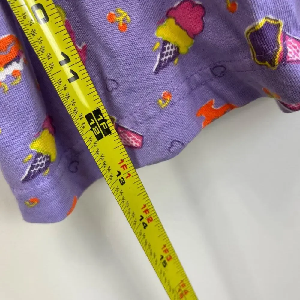 Vintage Small Steps Purple Ice Cream Tank Top 24 Months